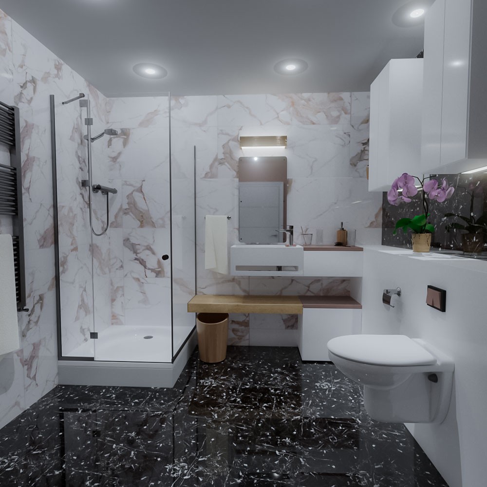 Capri_Black_Gloss_Marble_Effect_Wall_&_Floor_Tile_Lifestyle