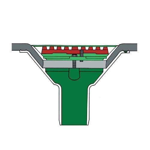 Caroflow Roof Drain Rainwater Outlet Aluminium Vertical Spigot Flat Grate