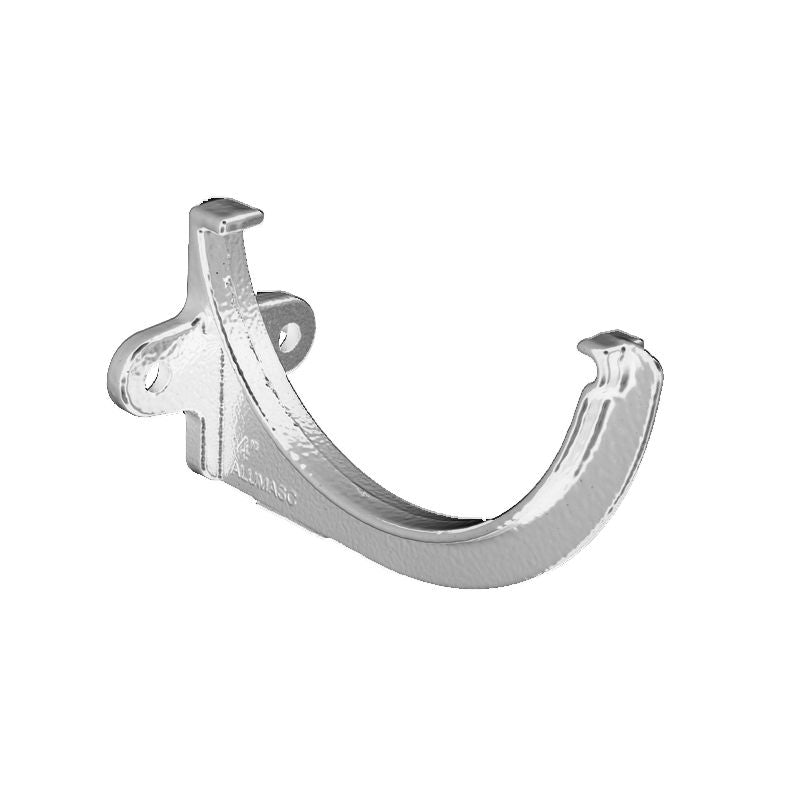 Cast Aluminium Guttering Beaded Deep Run Fascia Bracket 113mm - Plain