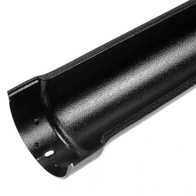 Cast Aluminium Guttering Half Round 113mm x 0.61m - Textured Black