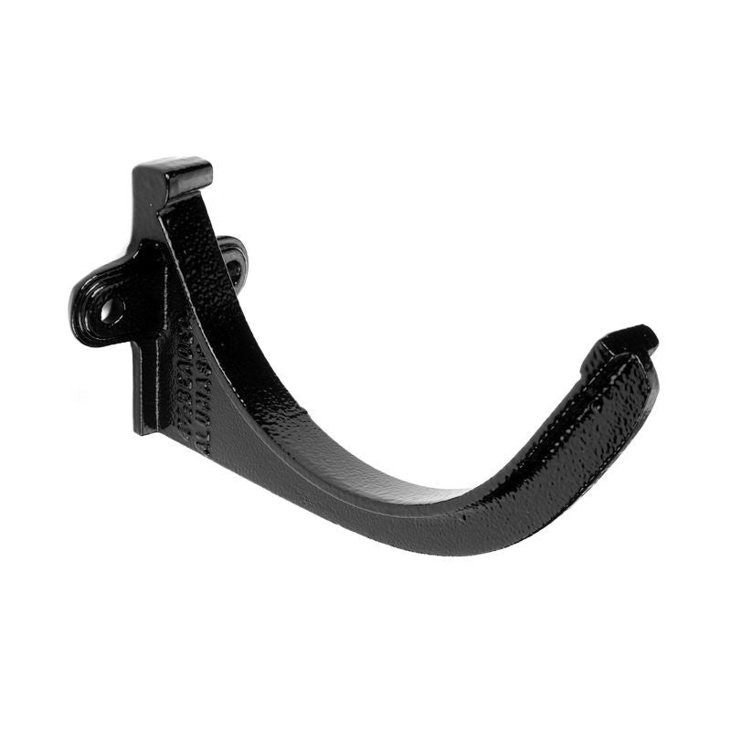 Cast Aluminium Guttering Half Round Fascia Bracket 113mm - Black
