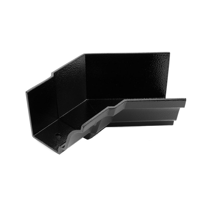 Cast Aluminium Guttering Moulded 135dg Internal Angle 150x100mm -Black