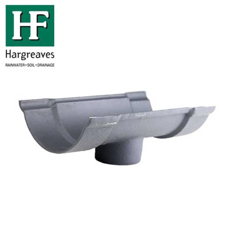 Cast Guttering Cast Iron Beaded Guttering Running 115 x 65mm Outlet - Primed Finish ...