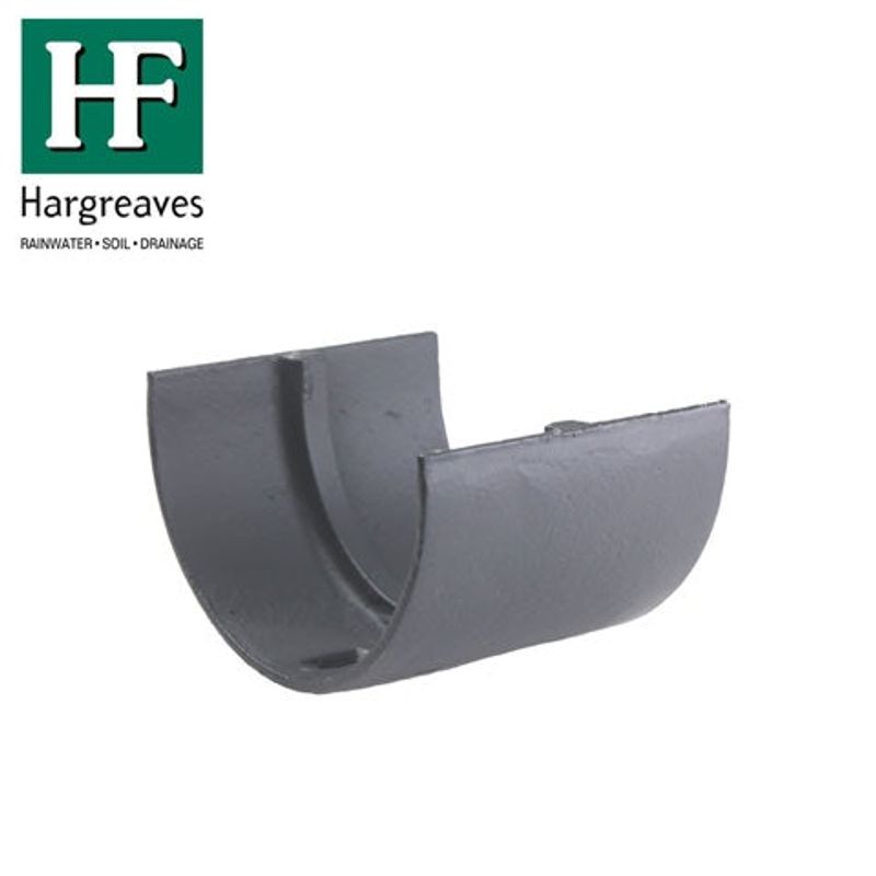 Cast Iron Deep Style Guttering Union Joint 100mm Primed Finish