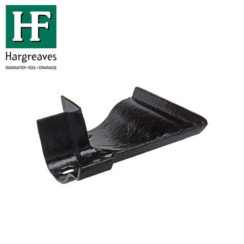 Cast Iron OG Guttering 90Dg External Angle - 125mm Black Finish
