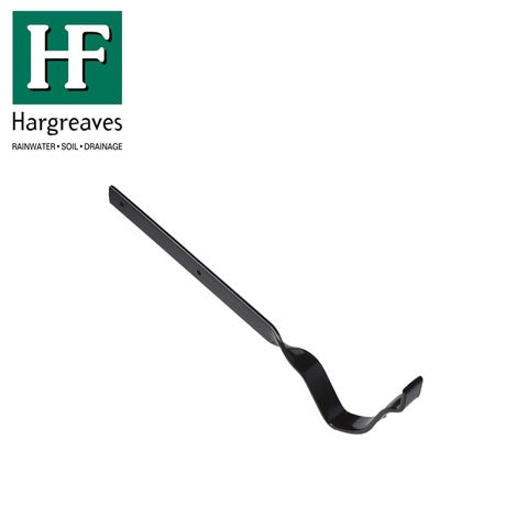 Cast Iron OG Guttering Side Fixing Rafter Bracket - 125mm Black Finish