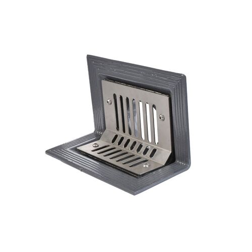 Cast Iron Rainwater Two-Way Roof Outlet with Flat Grate