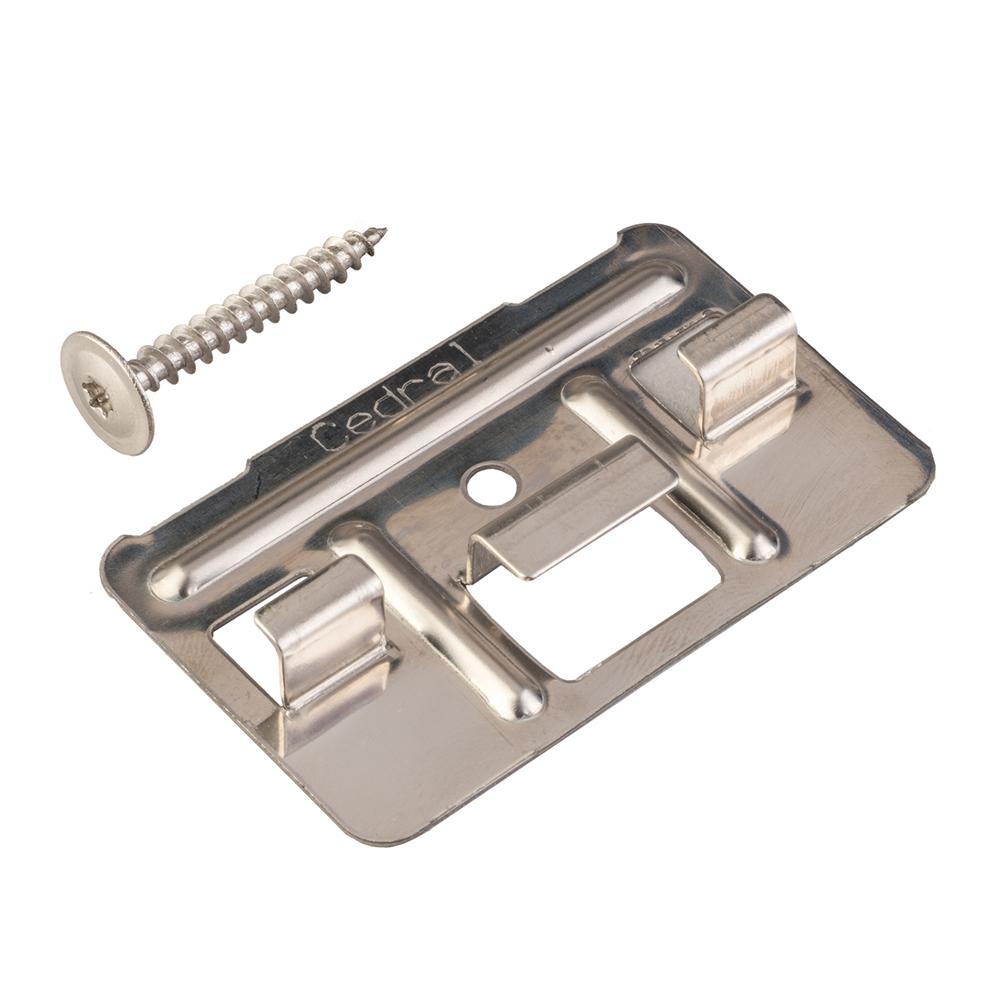 Stainless Steel Clips & Screw for Cedral Click - Pack of 250
