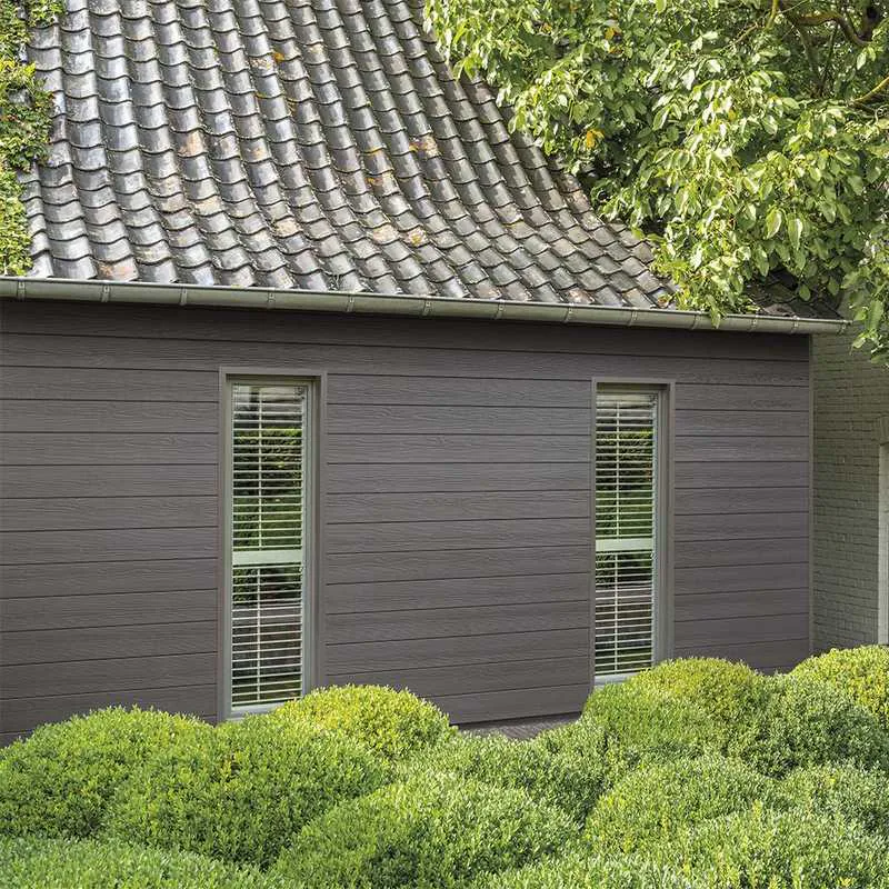 Grey Windows Timber Cladding Cedral Click Wood Weatherboard Cladding 3600mm x 186mm x 12mm - Pewter ...