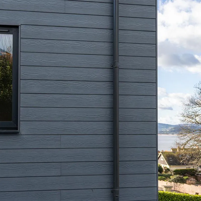 Metal Cladding Gray Cedral Click Wood Weatherboard Cladding 3600mm x 186mm x 12mm - Steel ...