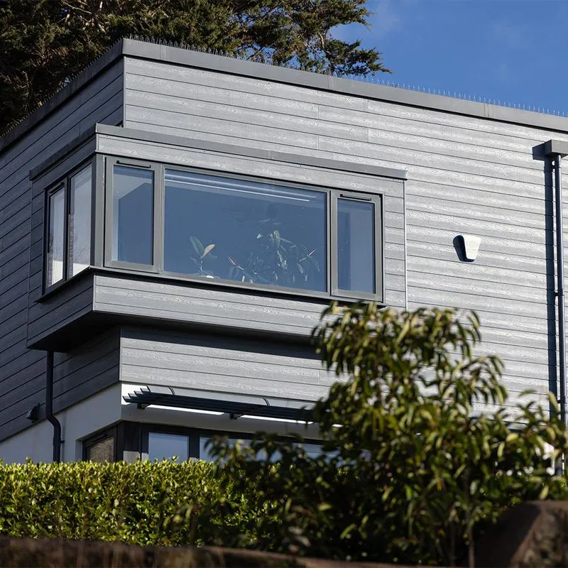 Grey Windows Timber Cladding Cedral Click Wood Weatherboard Cladding 3600mm x 186mm x 12mm - Steel ...