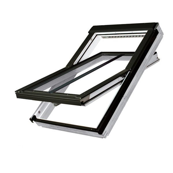 FAKRO PTP-V/C White PVC Centre Pivot Conservation Roof Window