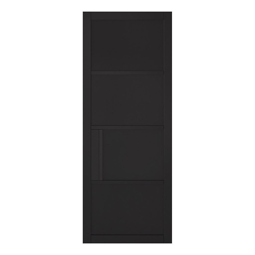 LPD Chelsea 4 Panel Black Primed Internal Door