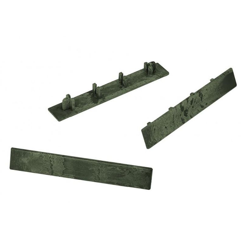 Cladco Hollow Composite Decking End Cap Cover Olive Green Drainage