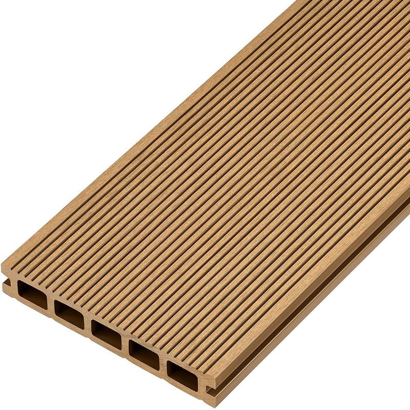 Cladco Hollow Composite Decking Board 2.4m Teak Drainage Superstore®