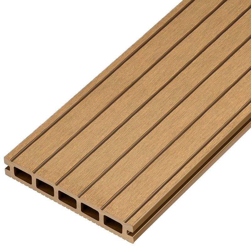 Cladco Hollow Composite Decking Board 2.4m Teak Roofing Superstore®