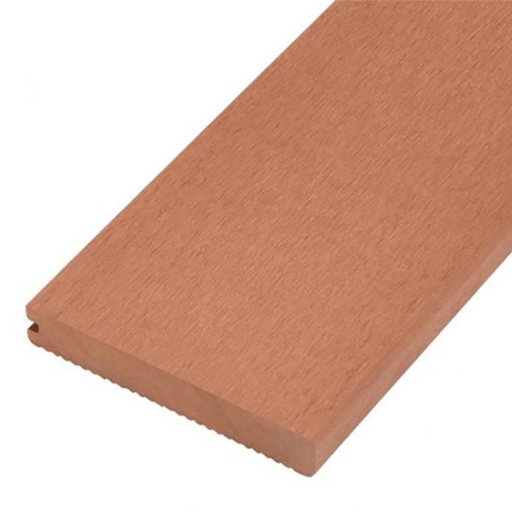 Cladco Solid Bullnose Composite Decking Board 4m Redwood Roofing