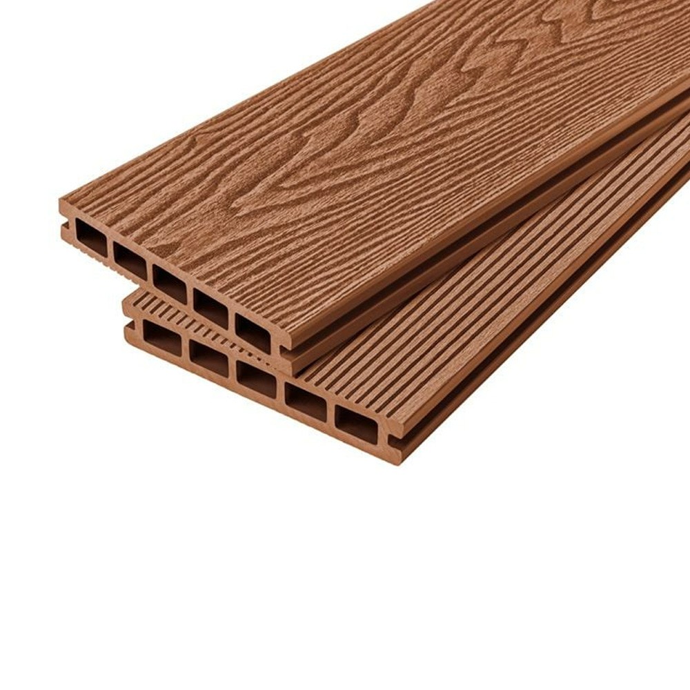 cladco_woodgrain_hollow_composite_decking_board_2.4m_redwood_primary