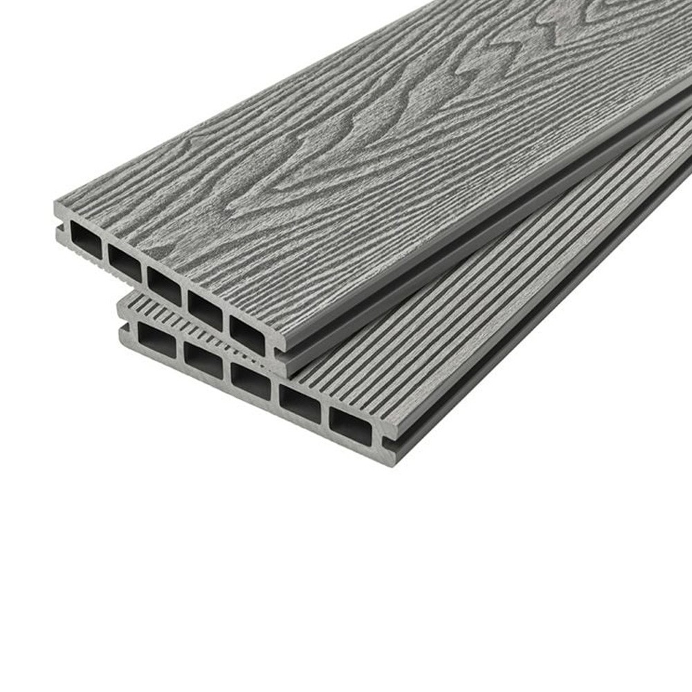 cladco_woodgrain_hollow_composite_decking_board_2.4m_stone_grey_primary