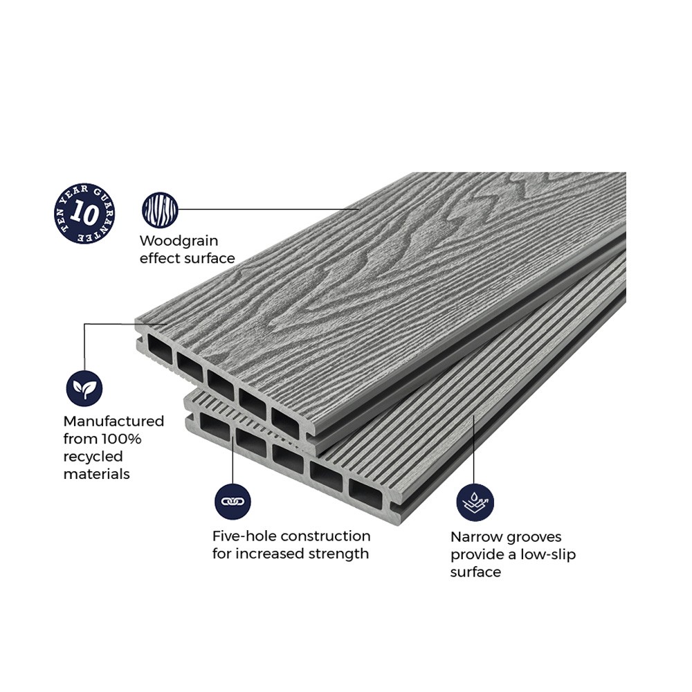 cladco_woodgrain_hollow_composite_decking_board_2.4m_stone_grey_secondary_3