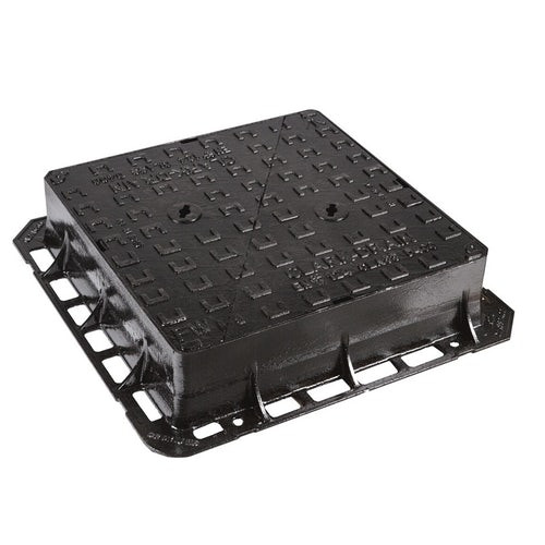 Clark Drain Cast Iron FW Badged Manhole Cover & Frame 150mm - D400