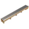 Clark Drain Galvanised Steel A15 Low Profile Channel Drain 1000mm x 120mm x 75mm