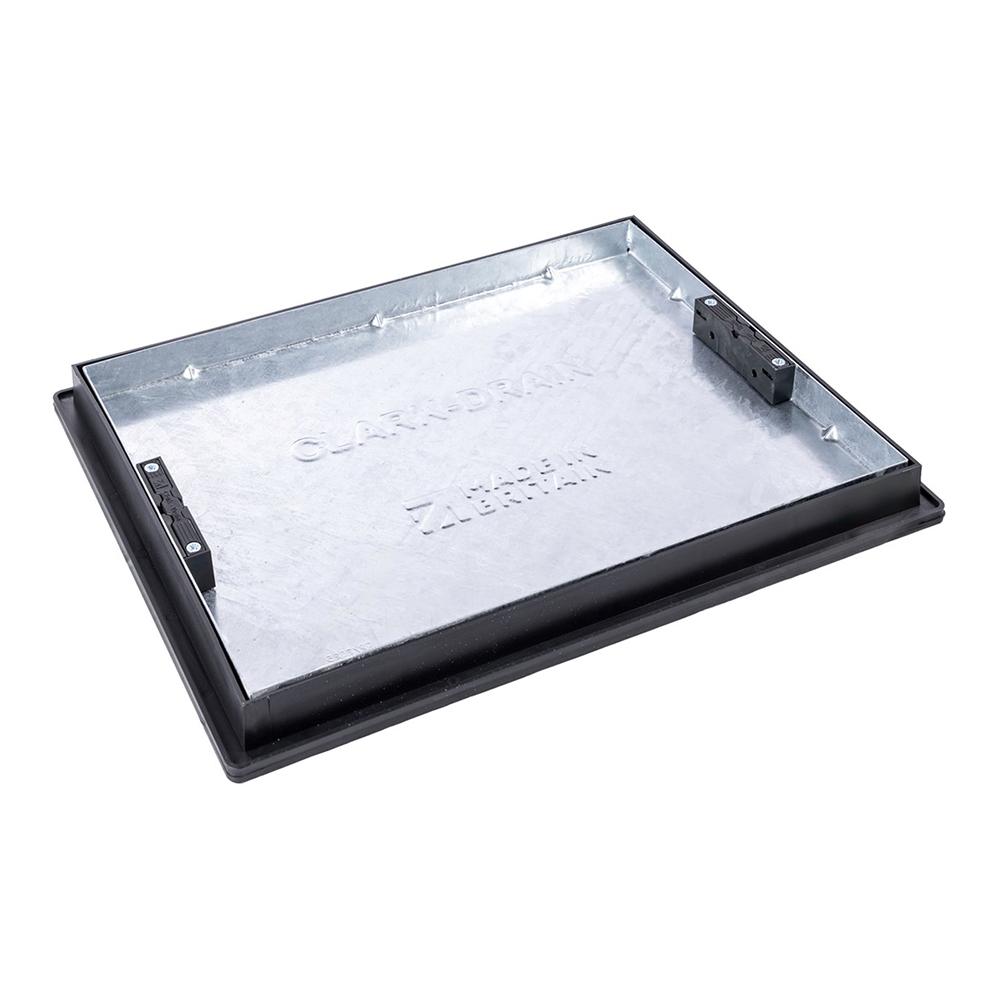 Clark Drain T11G3 5 Tonnes Recessed Double Sealed Manhole Cover and Frame - 600 x 450mm