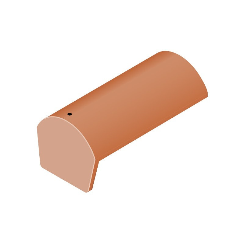 Sandtoft Segmental Duracoat Ridge with Block End Roof Tile