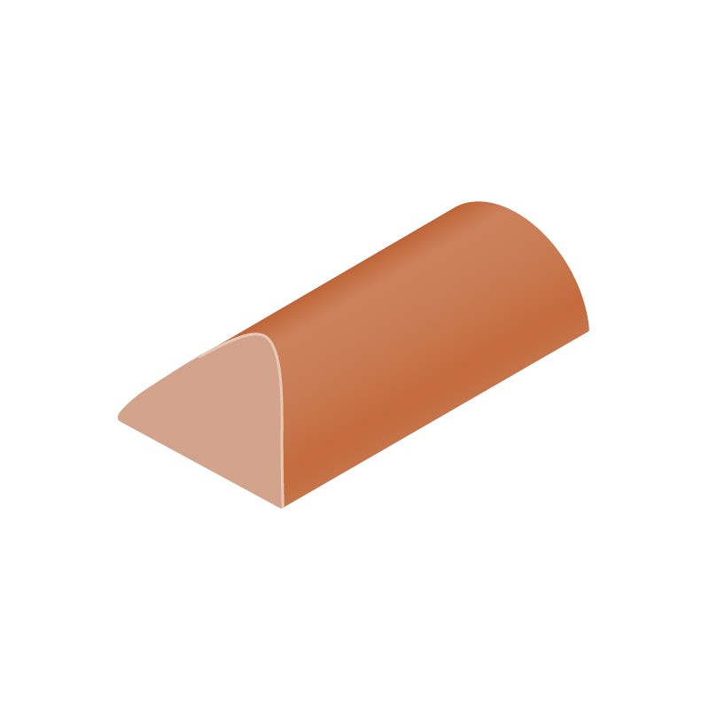 Sandtoft Segmental Duracoat Ridge with Hip End Roof Tile