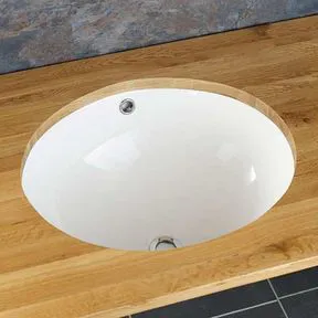Conde 510mm x 420mm White Ceramic Large Oval Basin