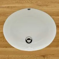 Conde 510mm x 420mm White Ceramic Large Oval Basin