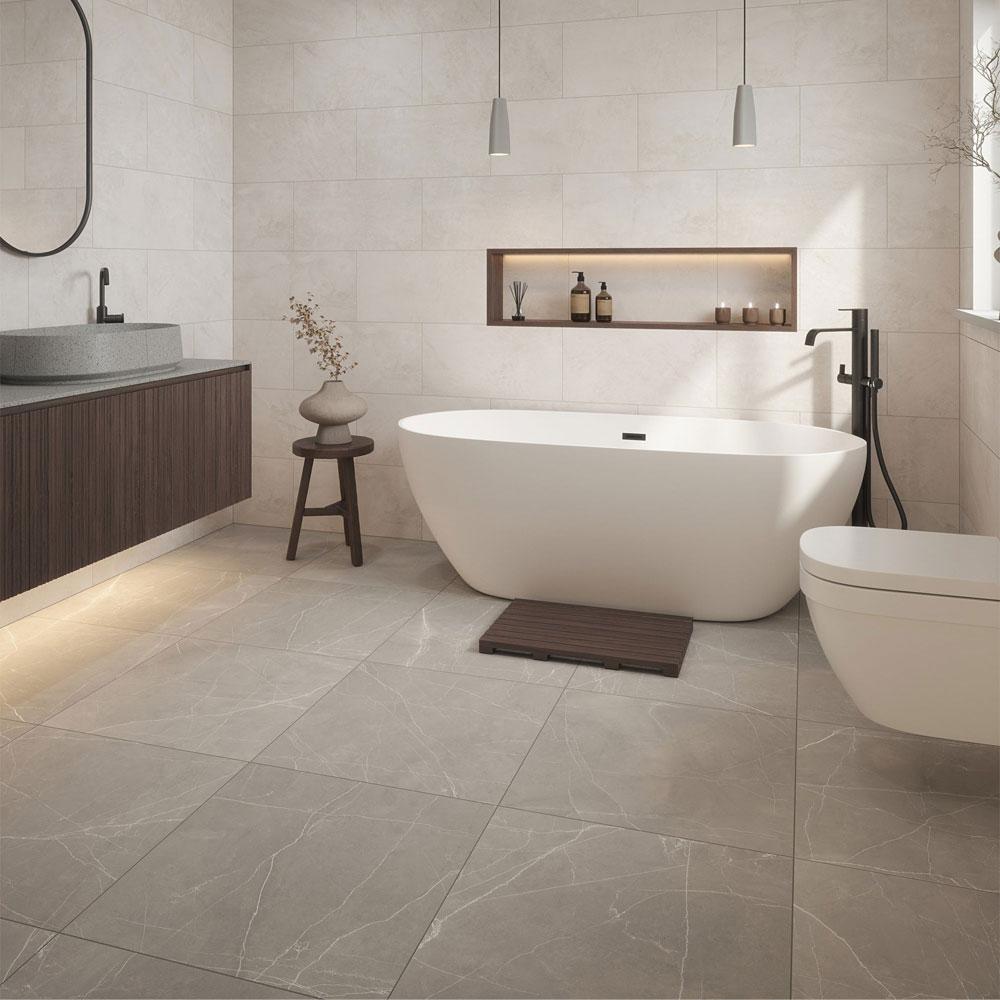 Contempo Armani Iron Grip Porcelain Wall & Floor Tile - 600mm x 600mm