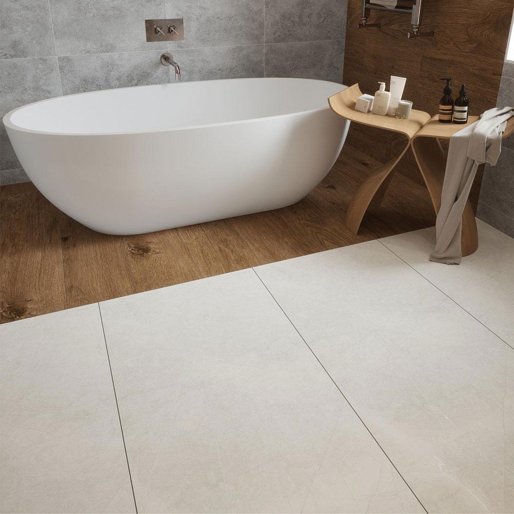 Contempo Armani Platinum Grip Porcelain Wall & Floor Tile - 600mm x 600mm