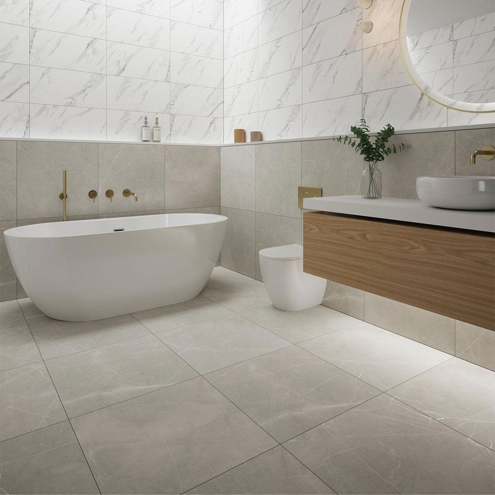 Contempo Armani Steel Grip Porcelain Wall & Floor Tile - 600mm x 600mm
