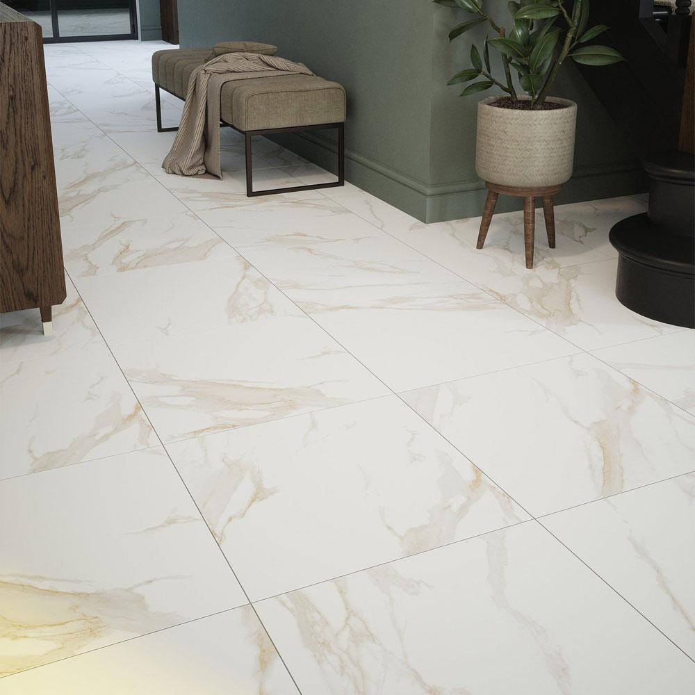 contempo statuario gold marble natural porcelain wall  floor tile single tile