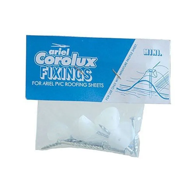 Corolux Fixings for Mini Profile PVC Roof Sheets - Pack of 10 ...