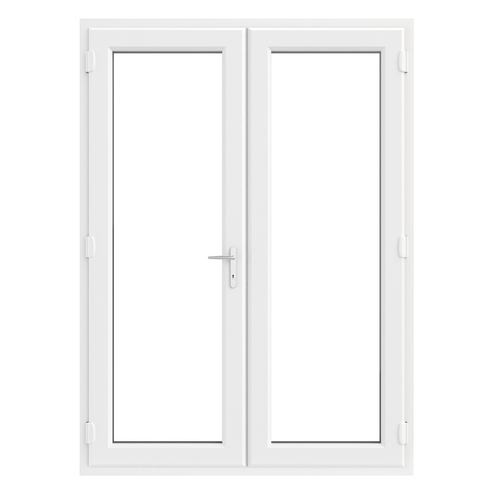 Crystal uPVC French Door White Left Hand Master with Clear Glazing & Cill