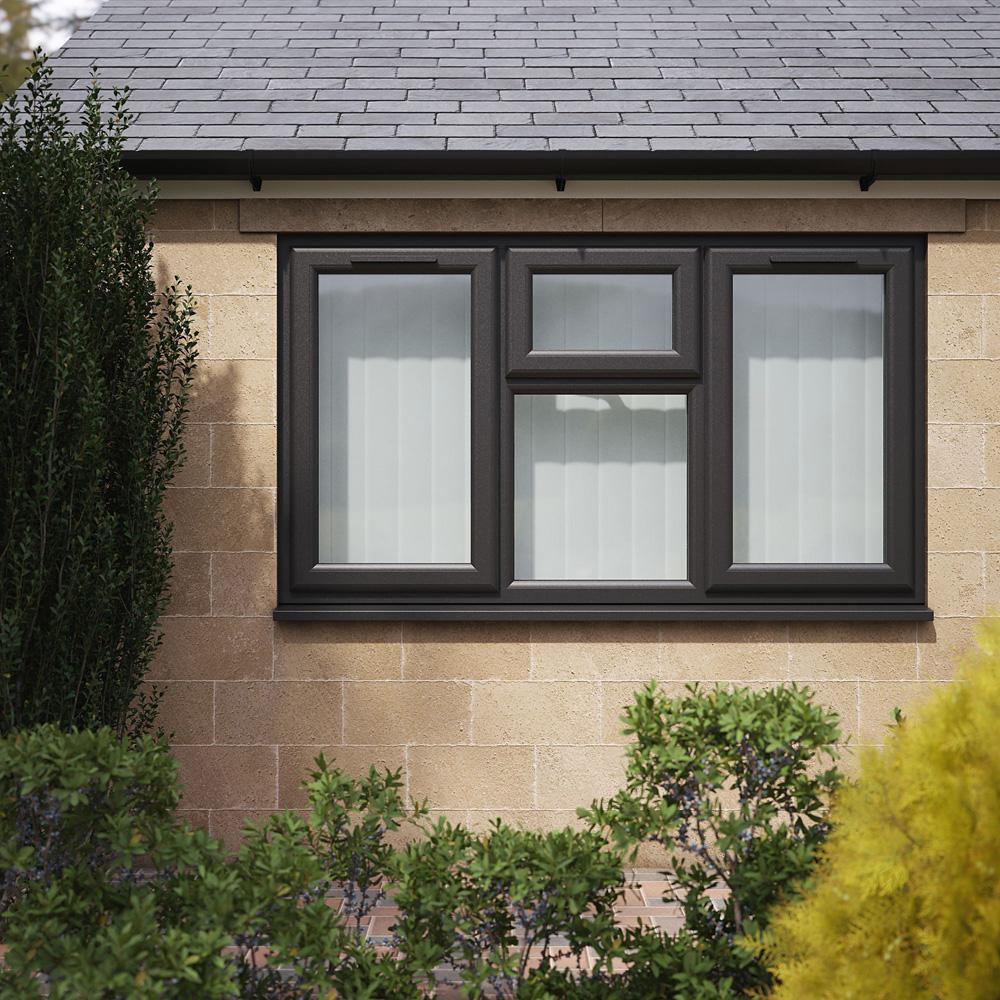 Crystal Left & Right Hand Side Hung Top Opening Over a Fixed Centre ...