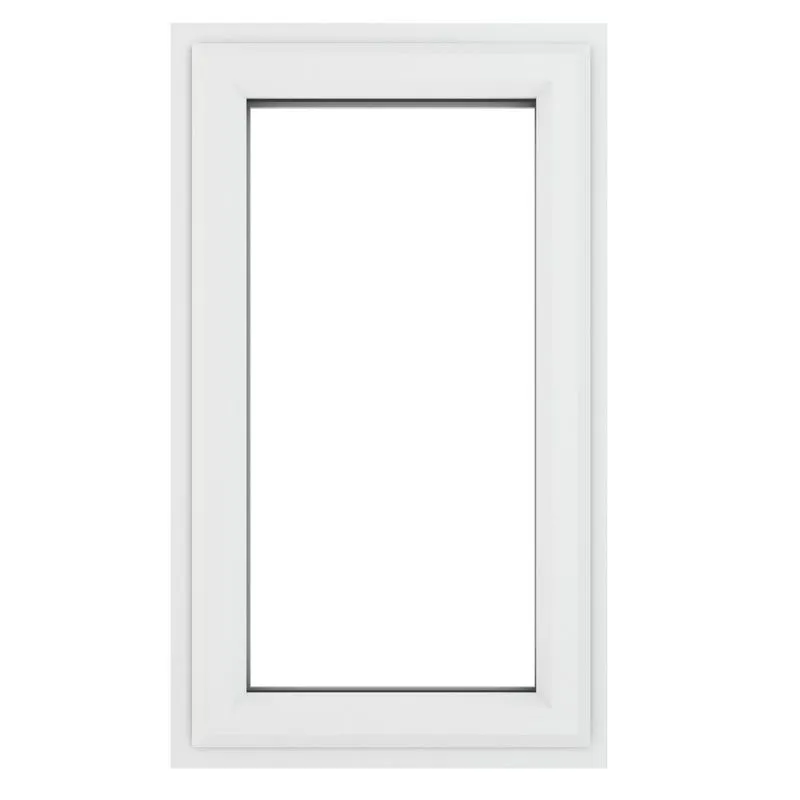 Crystal Right Hand Side Hung White uPVC Casement Clear Double Glazed ...