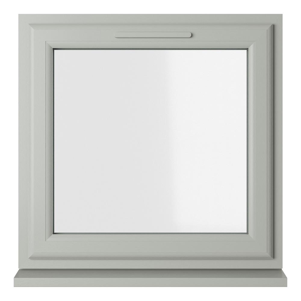 Crystal Top Opening Agate Grey/White uPVC Clear Triple Glazed Window