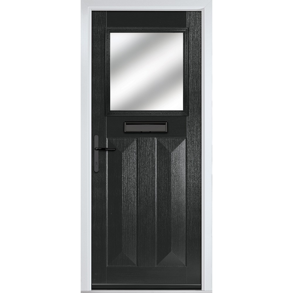 crystal_eaton_3_panel_black_fully_finished_clear_glass_1_light_right_hand_external_door