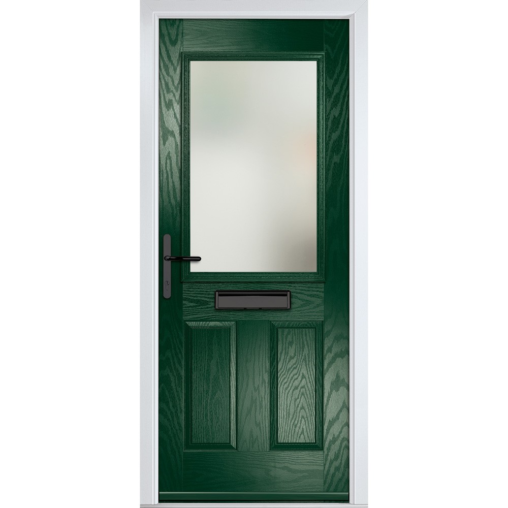 crystal_lytham_3_panel_green_fully_finished_clear_glass_1_light_right_hand_external_door