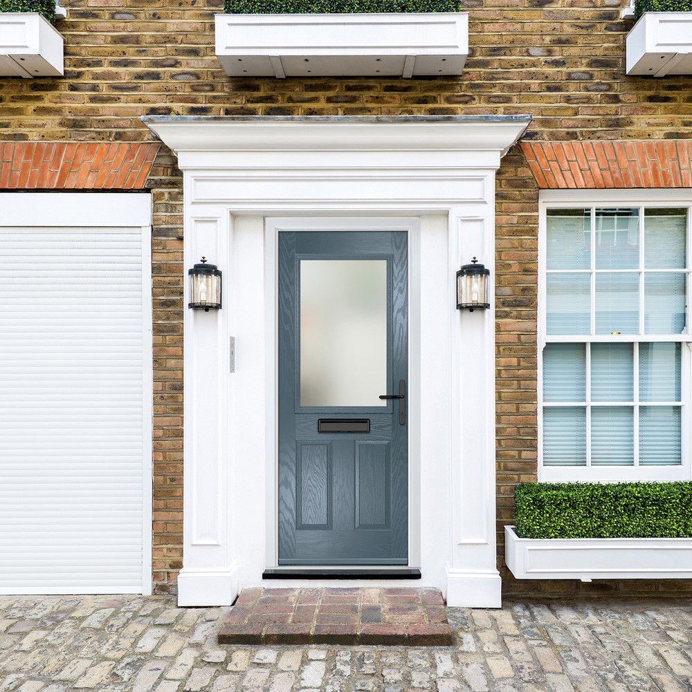 crystal_lytham_3_panel_slate_grey_fully_finished_clear_glass_1_light_left_hand_external_lifestyle