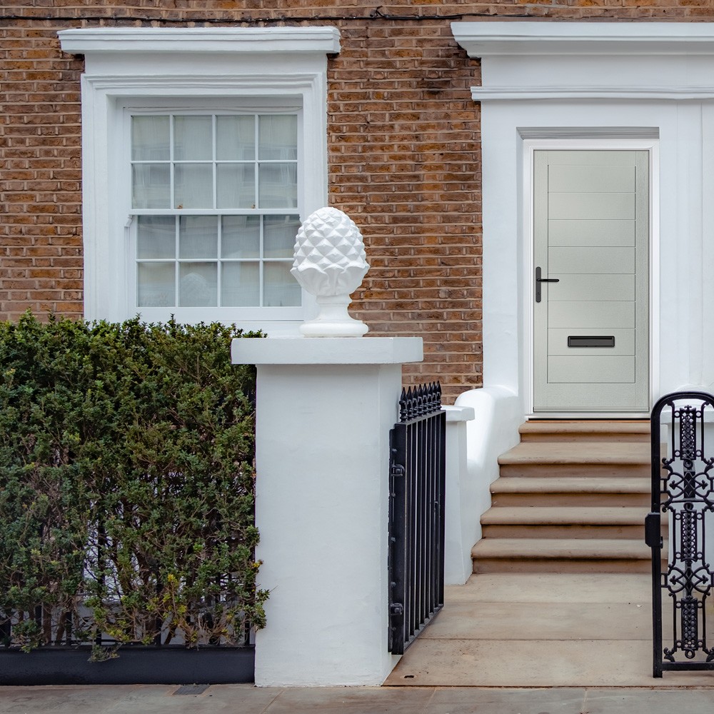 Crystal Monza Agate Grey GRP Fully Finished External Door
