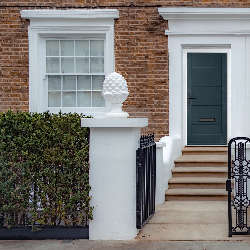 Crystal Monza Anthracite Grey GRP Fully Finished External Door