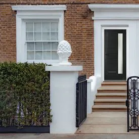 Crystal Monza Black GRP Fully Finished Stippolyte Glass 1 Light External Door