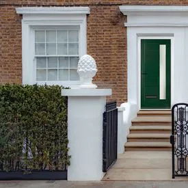 Crystal Monza Green GRP Fully Finished Stippolyte Glass 1 Light External Door