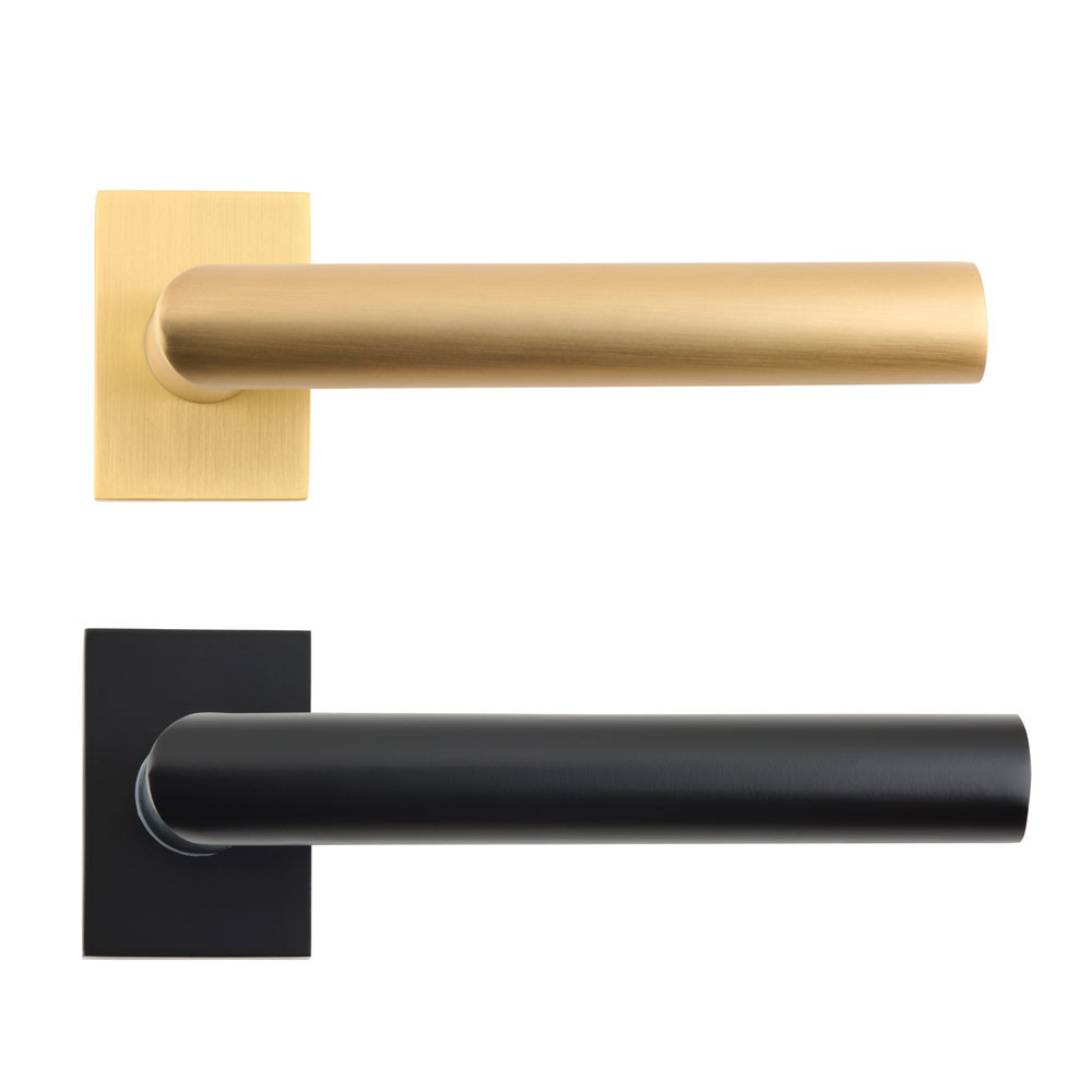 Deanta Ares Lever on Square Rose  Internal Door Handle