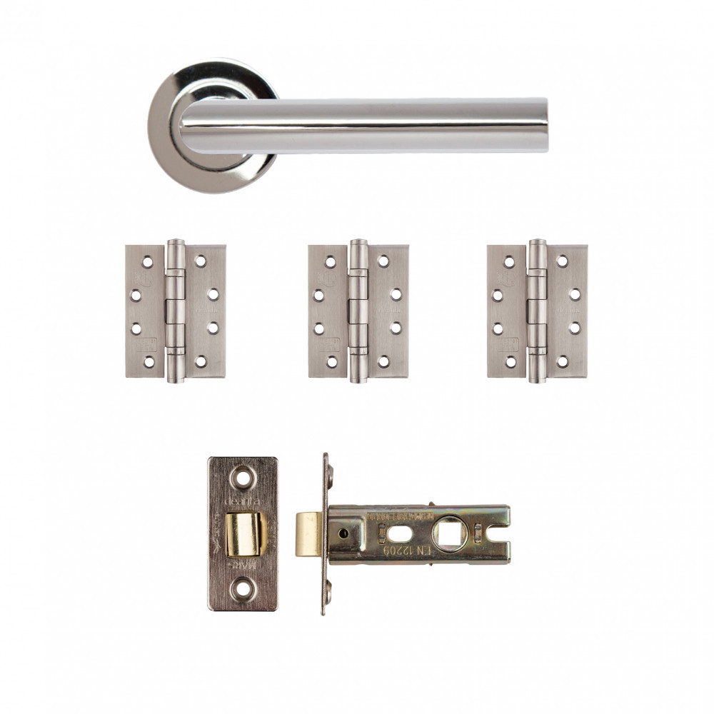 Deanta Ares Polished Chrome Latch Door Handle Kit