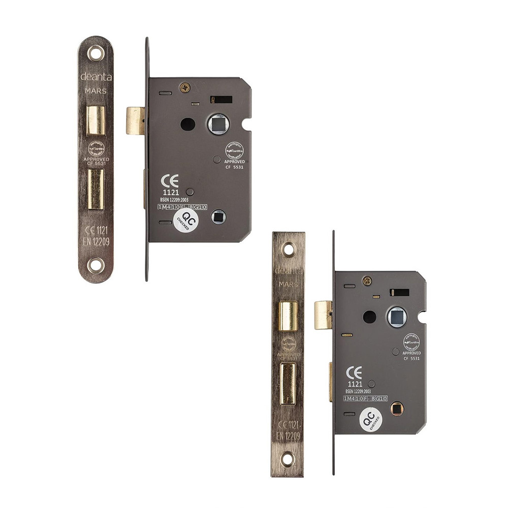 Deanta 3 Lever 2.5 Inch Bathroom Lock